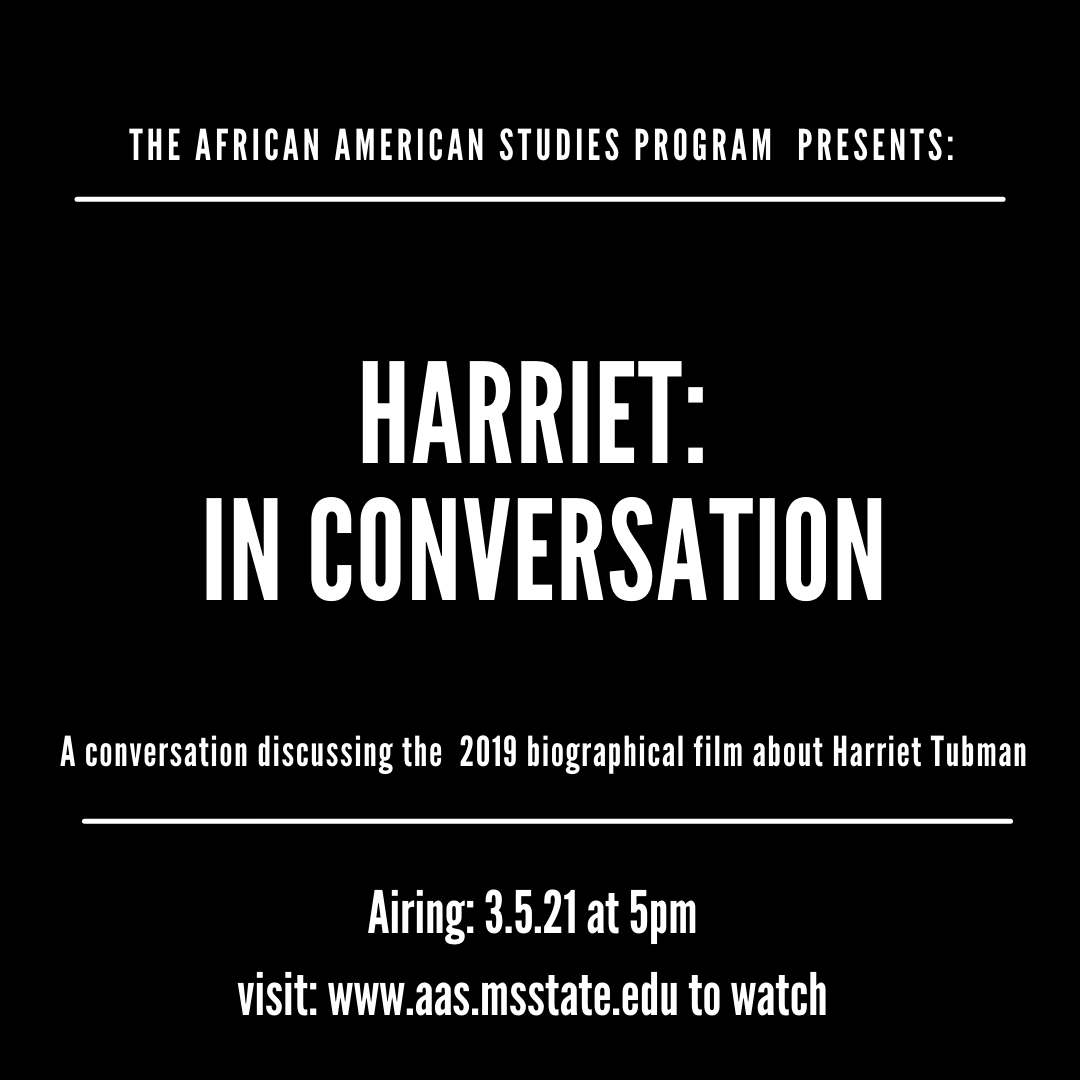 Harriet in conversation flyer